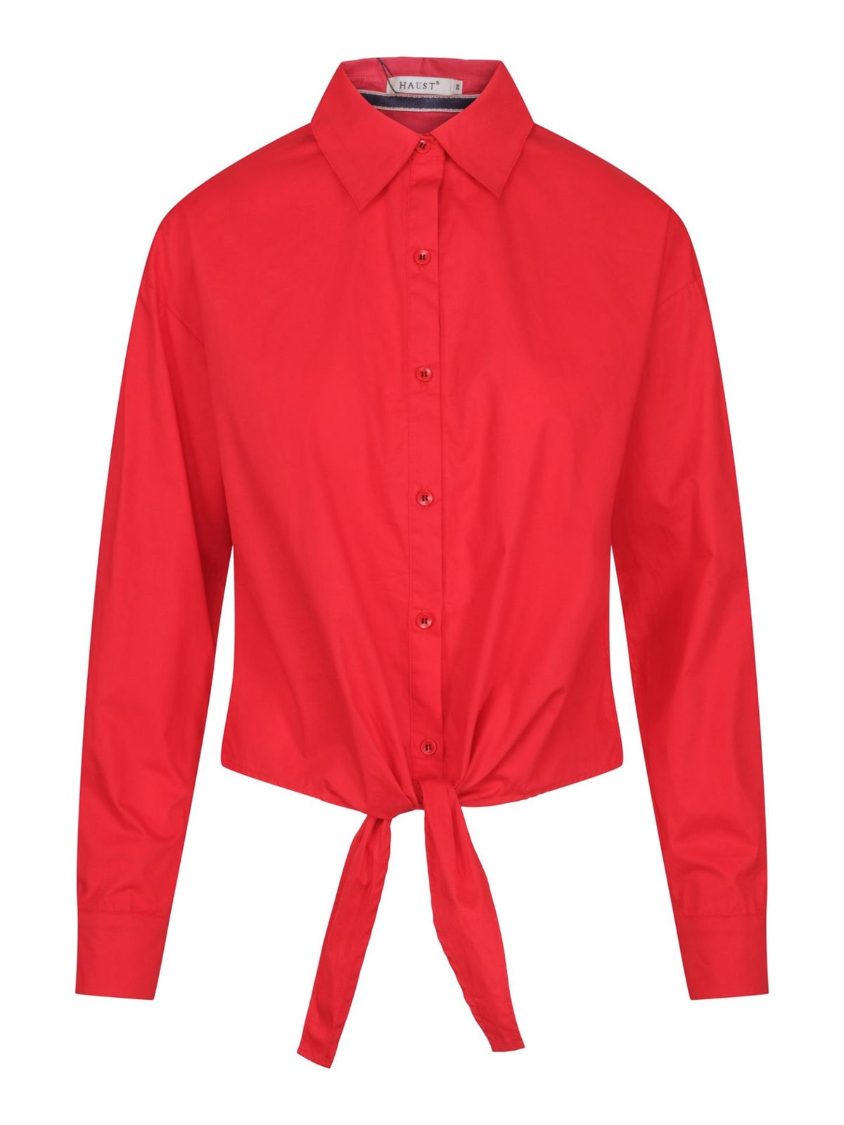SLEEVE TIE SHIRT – Rød