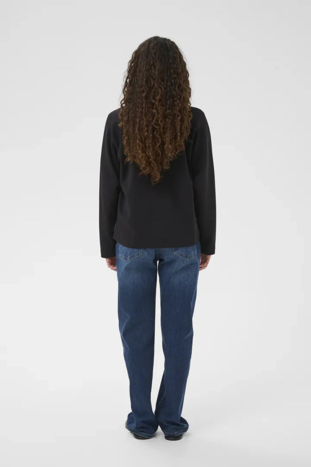 SIMI VINCENT POLO BLOUSE – Svart