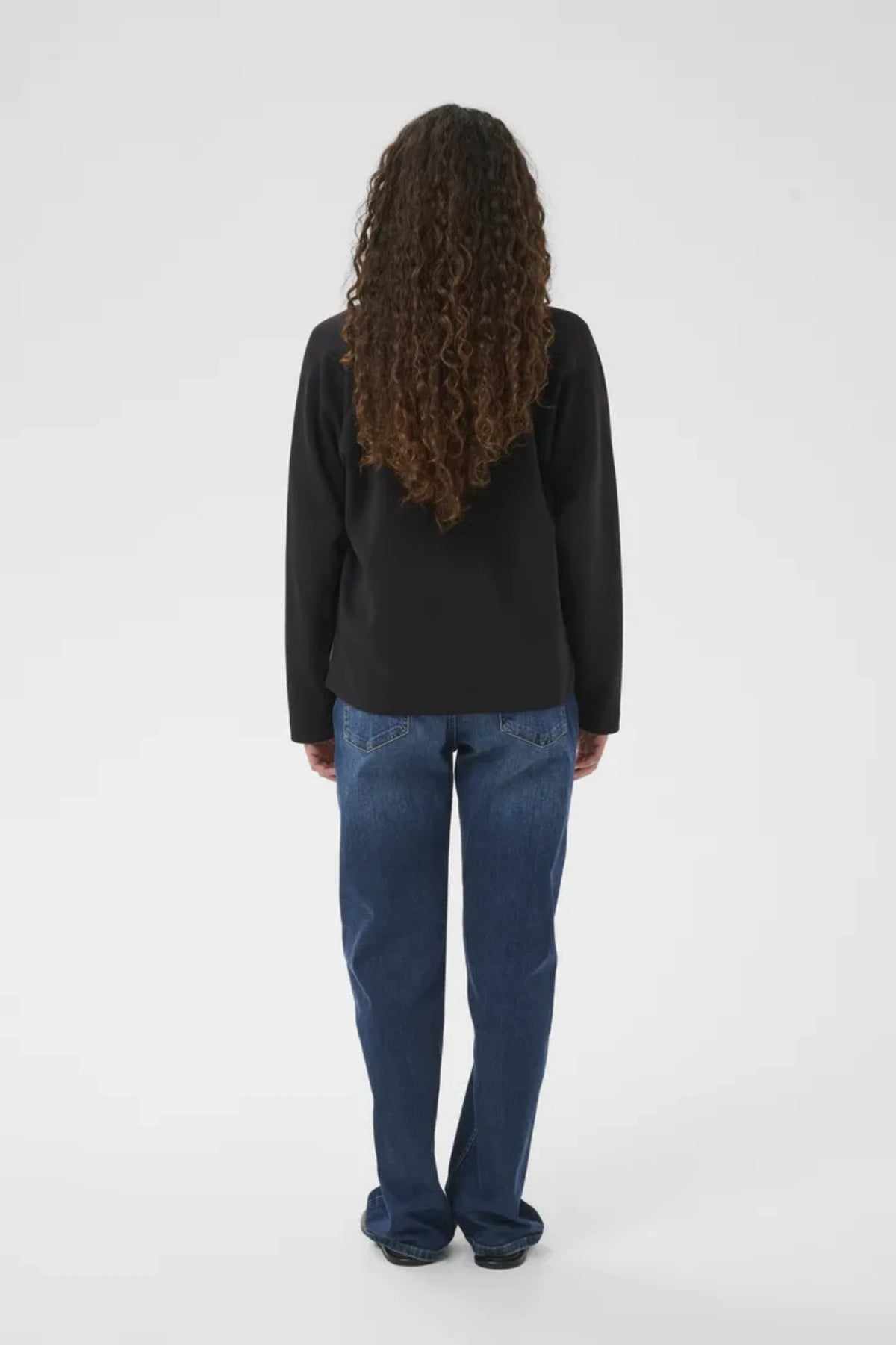 SIMI VINCENT POLO BLOUSE – Svart