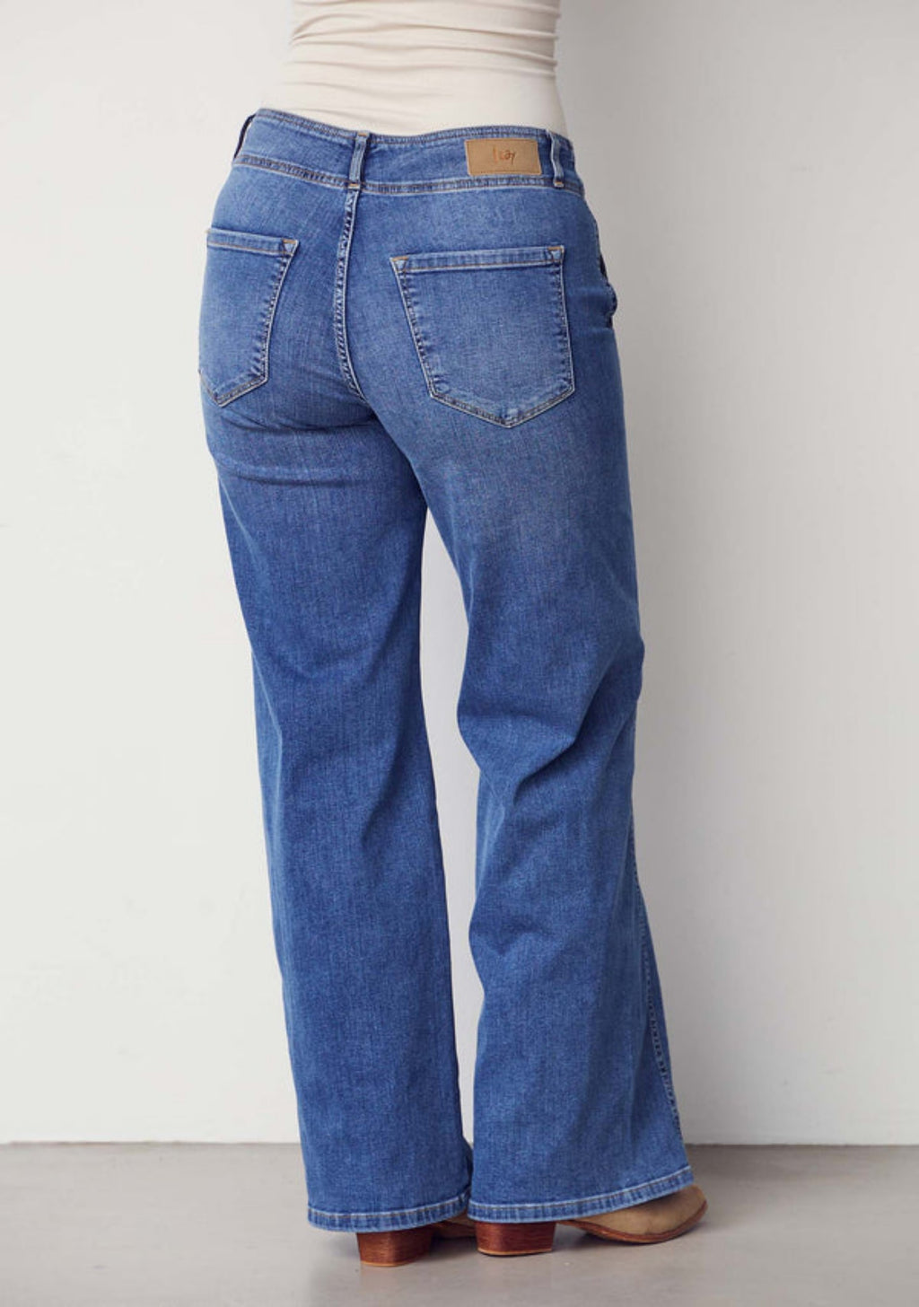 COMO NEW WIDE JEANSE – Blå