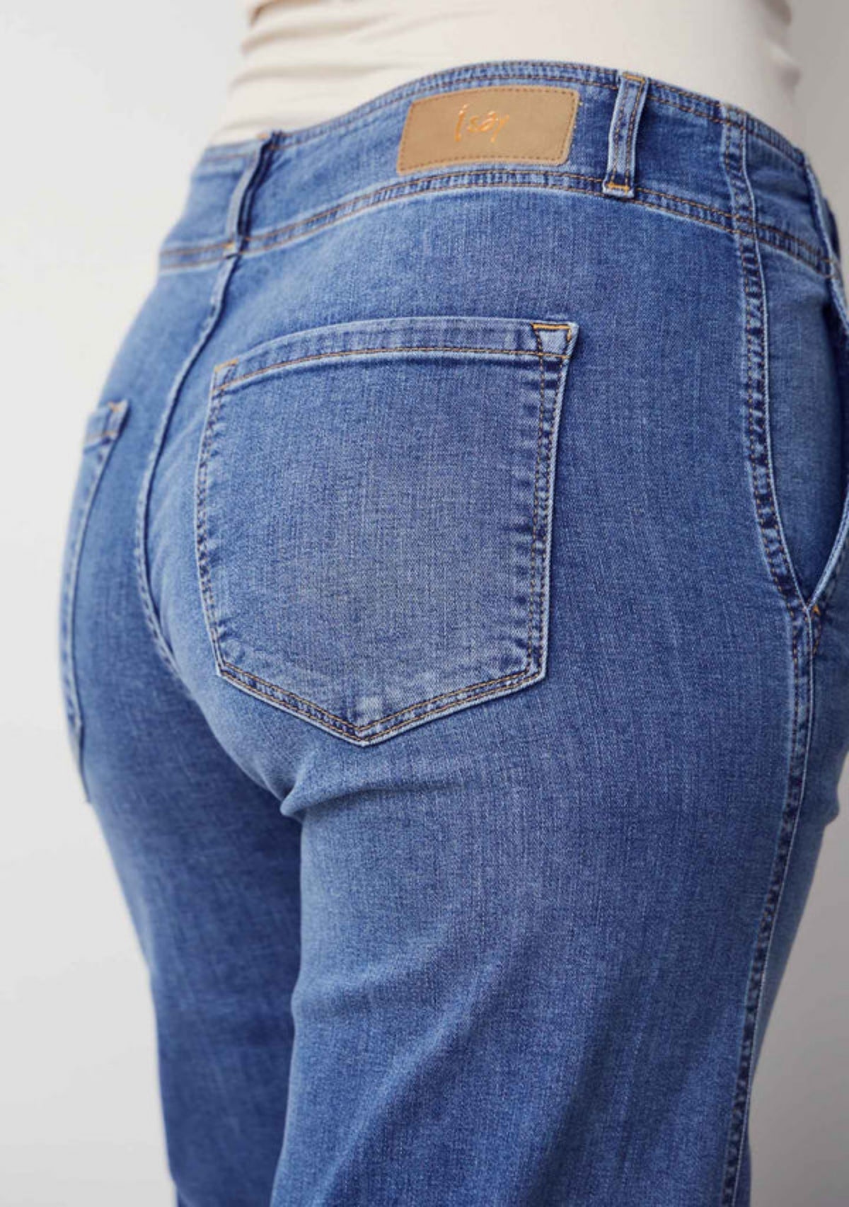 COMO NEW WIDE JEANSE – Blå