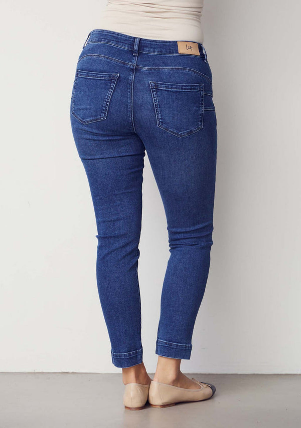 VERONA DECO JEANS – Blå