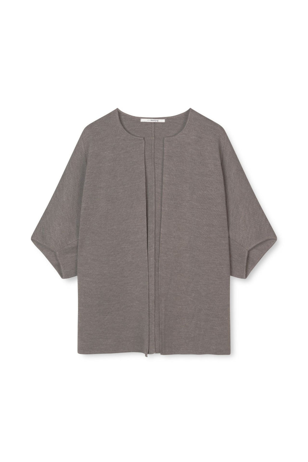EVI STRIKKEJAKKE CAPE – Beige