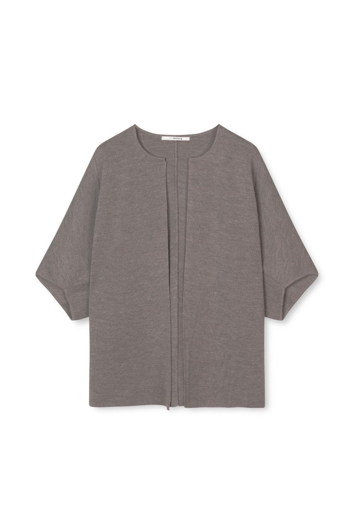 EVI STRIKKEJAKKE CAPE – Beige