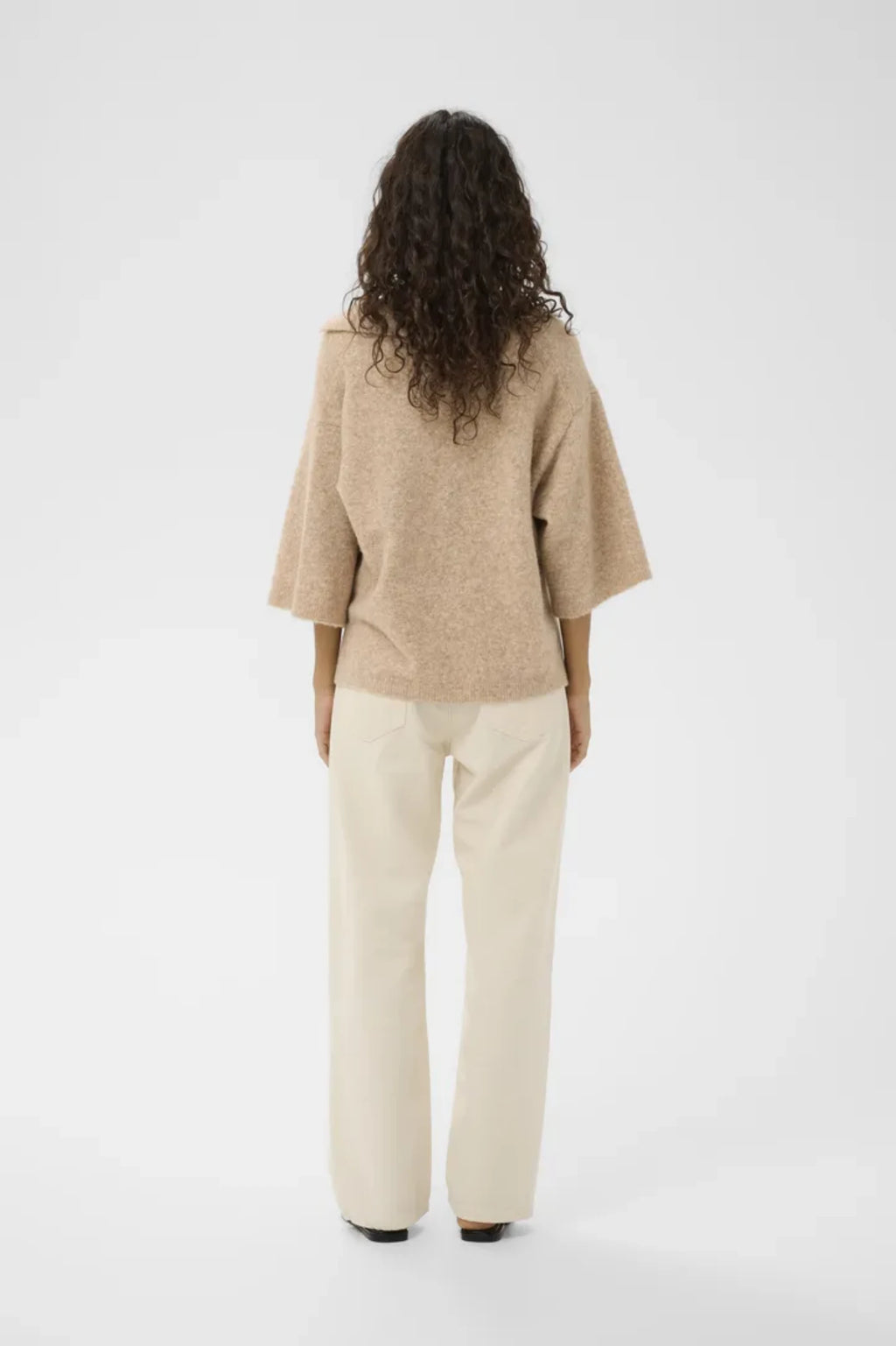 GUNNI STRIKKETPOLO – Brun