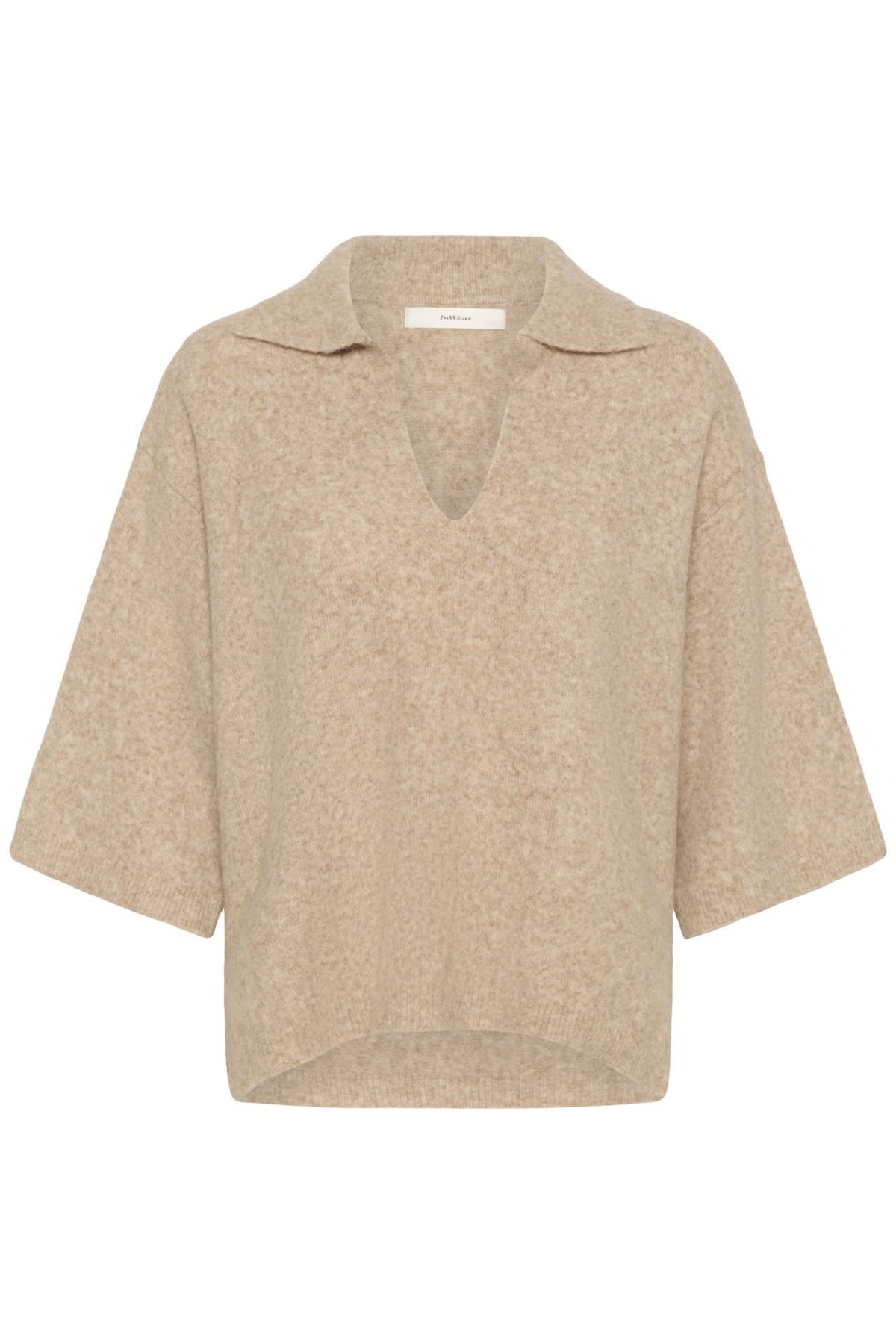 GUNNI STRIKKETPOLO – Brun