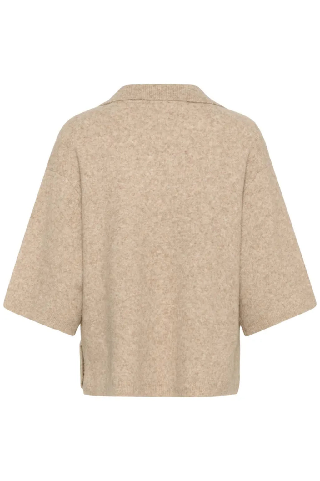 GUNNI STRIKKETPOLO – Brun