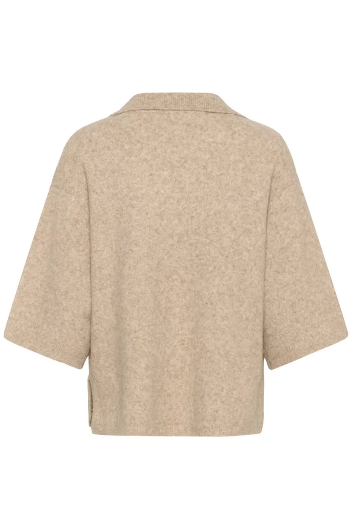 GUNNI STRIKKETPOLO – Brun