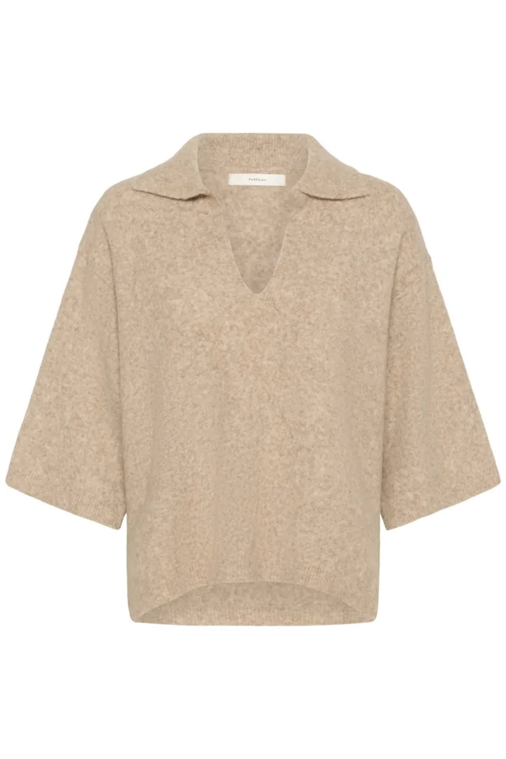 GUNNI STRIKKETPOLO – Brun