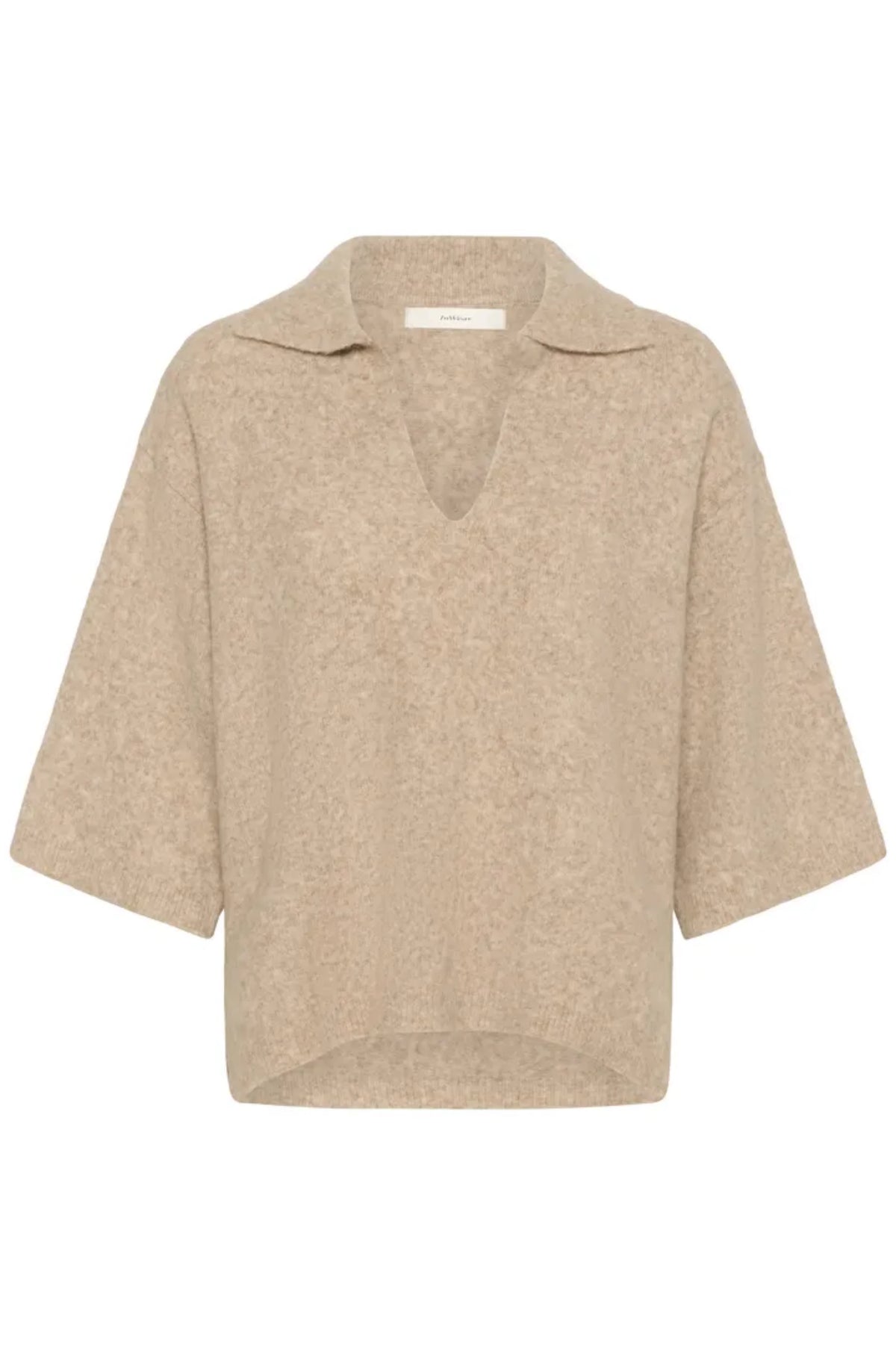 GUNNI STRIKKETPOLO – Brun