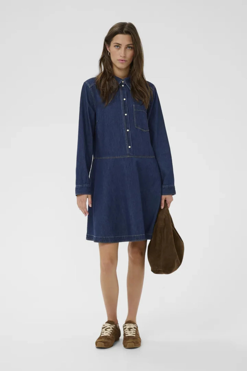 AUGUSTINE JEANSKJOLE DRESS – Blå