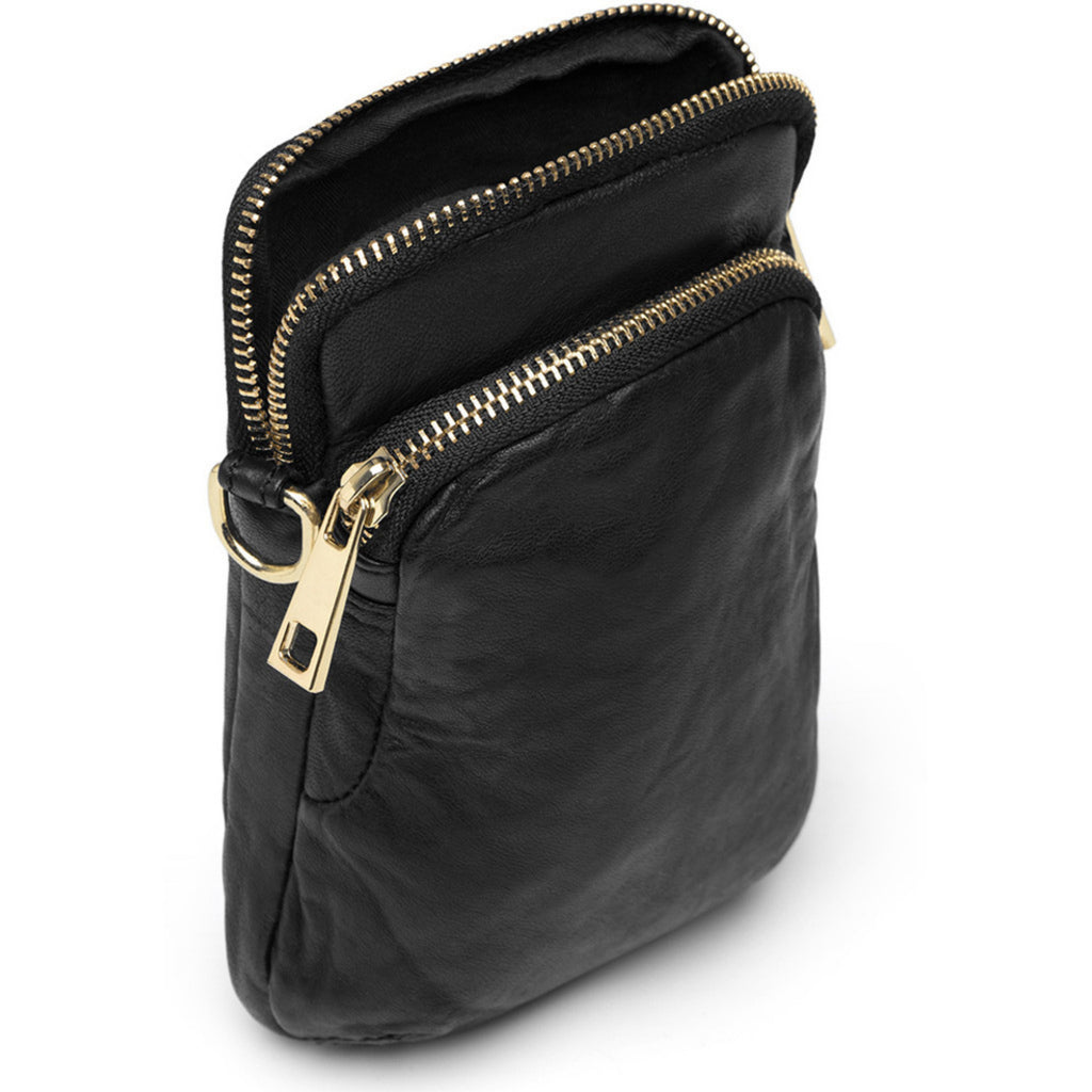 MOBILE BAG MOBILVESKE SVART M GULL – Svart