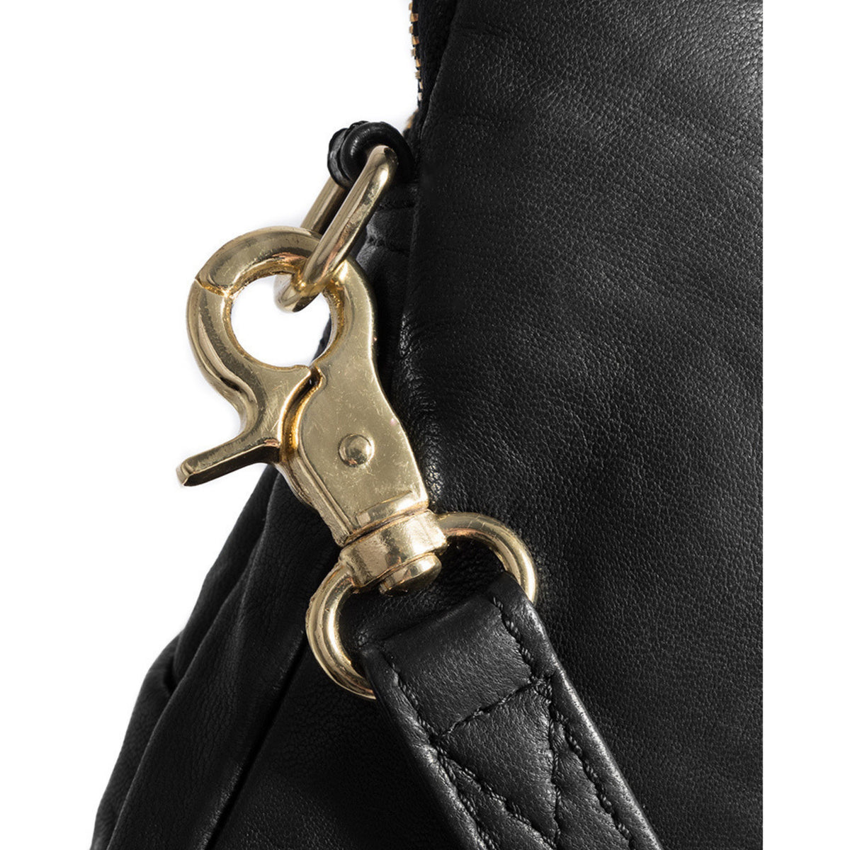 MOBILE BAG MOBILVESKE SVART M GULL – Svart