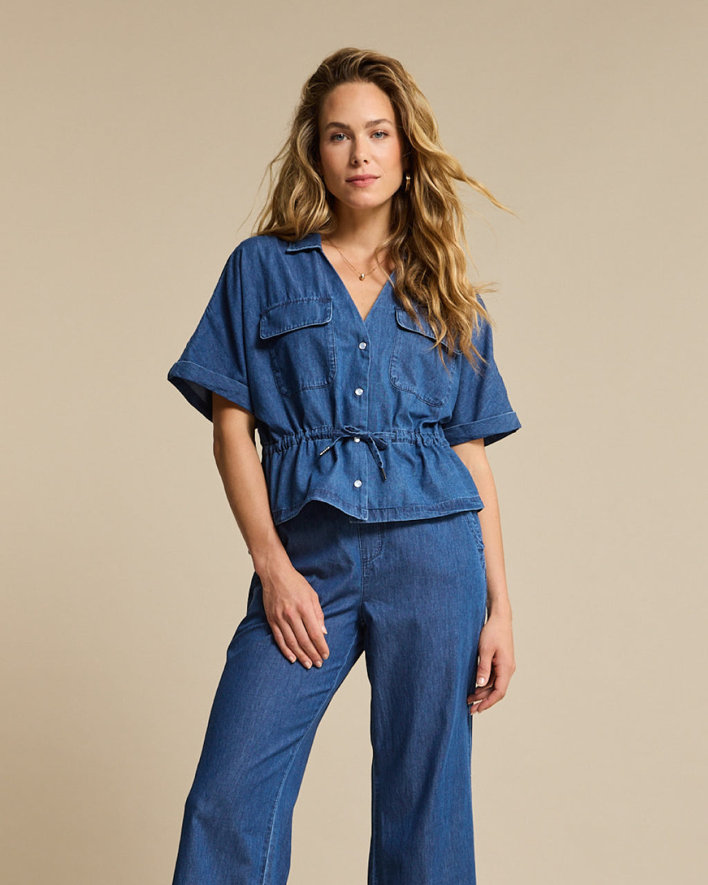 DREW DRAWSTRING DENIM