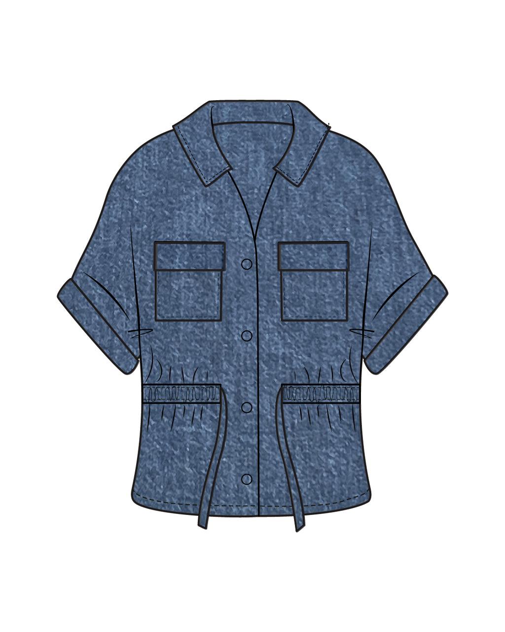 DREW DRAWSTRING DENIM