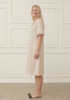 PEARL DRESS BALOON SLEEVE