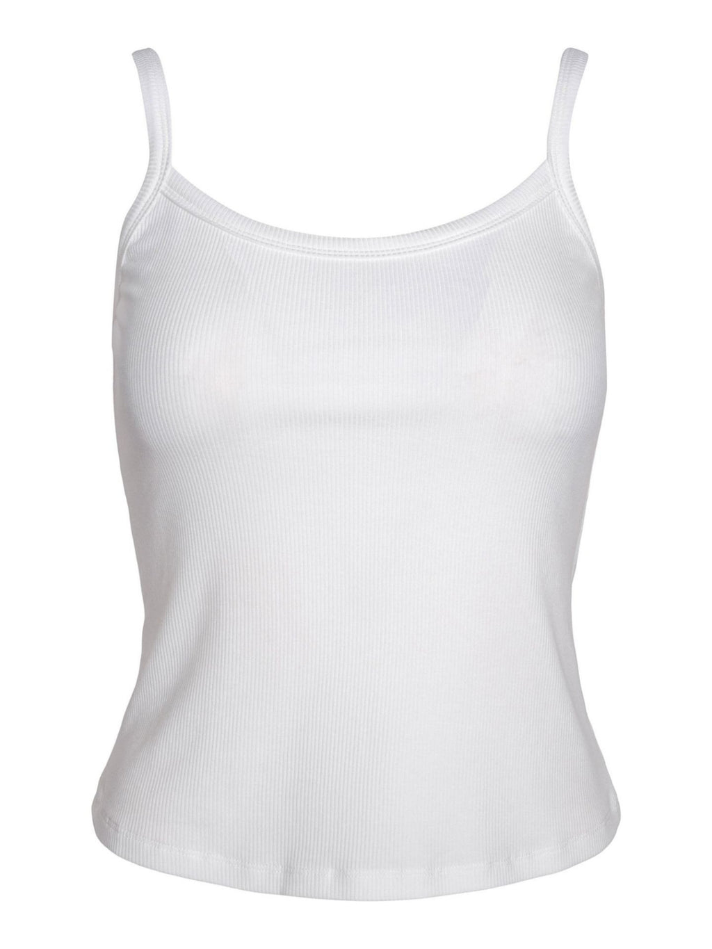 RIB SINGLET – Hvit