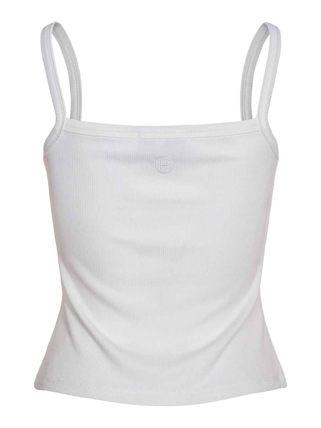 RIB SINGLET – Hvit