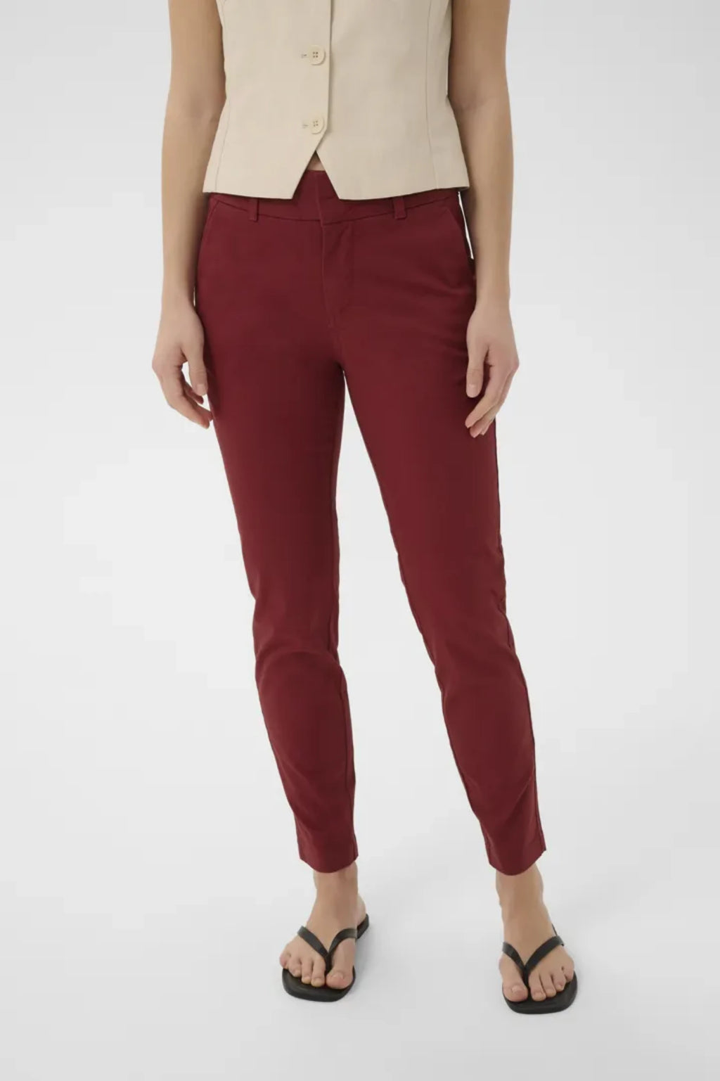 PART TWO SOFFYS CHINOS BUKSE – Burgunder