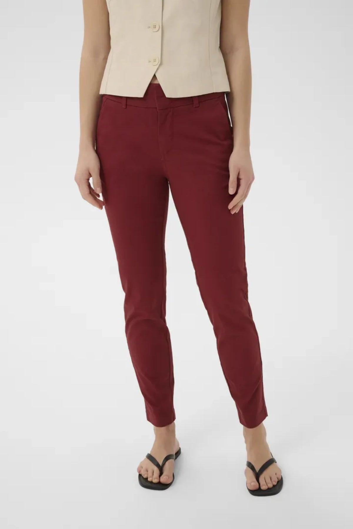 PART TWO SOFFYS CHINOS BUKSE – Burgunder