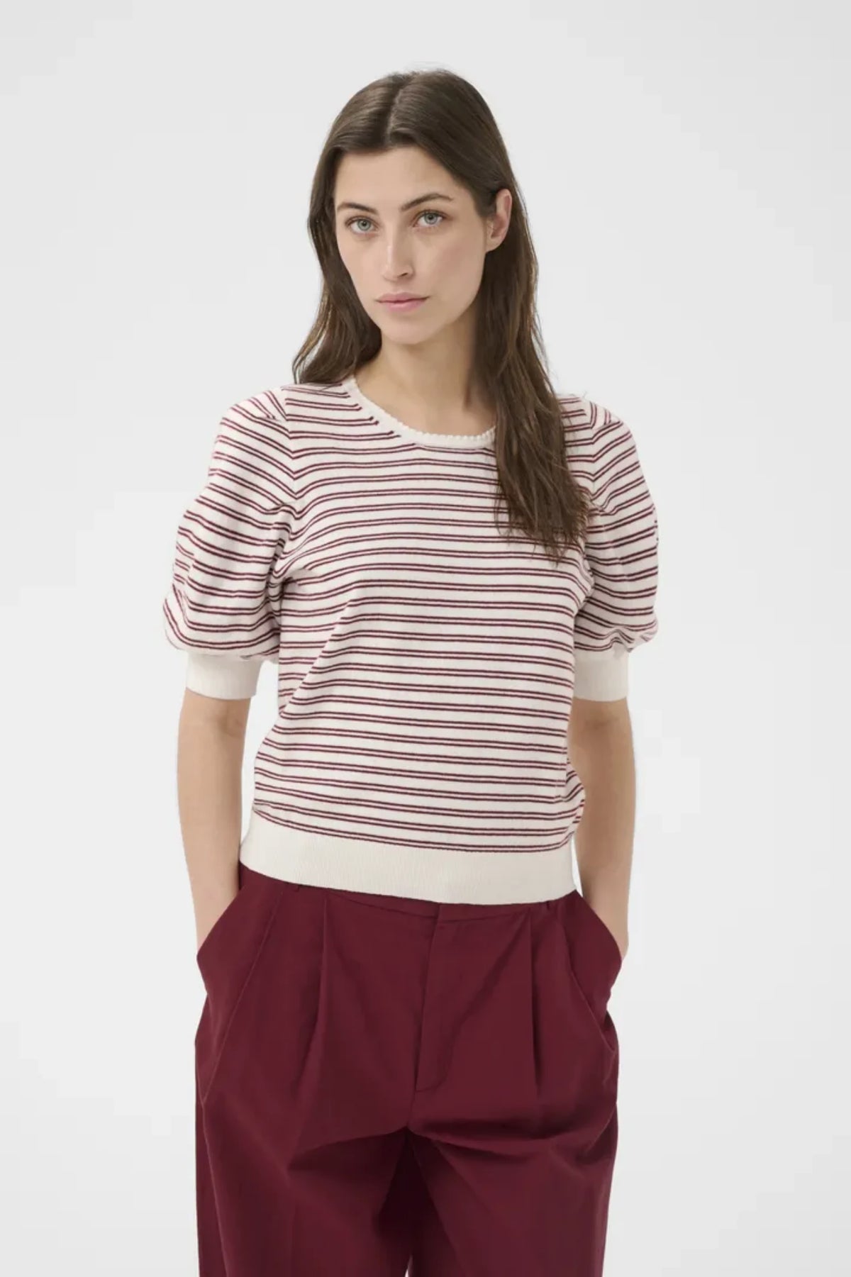 VARAIAN PULLOVER – Burgunder
