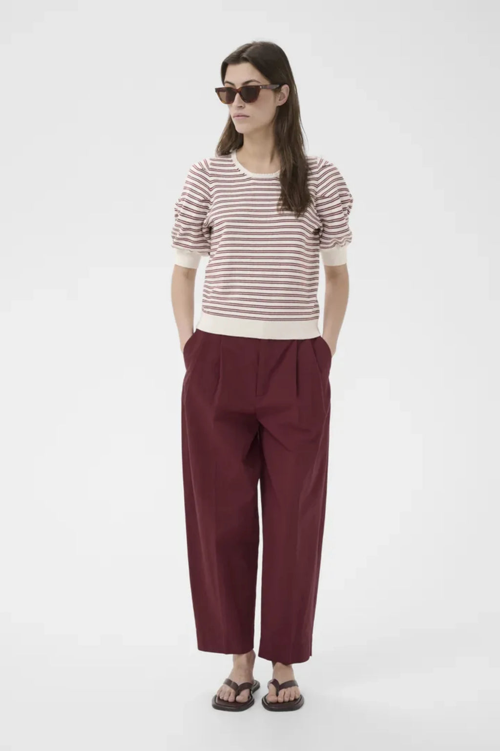 VARAIAN PULLOVER – Burgunder