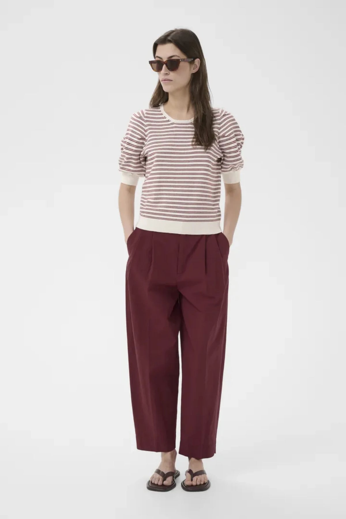 VARAIAN PULLOVER – Burgunder