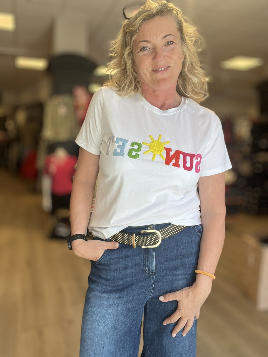 YOU AND ME SUNSET T-SHIRT – Hvit