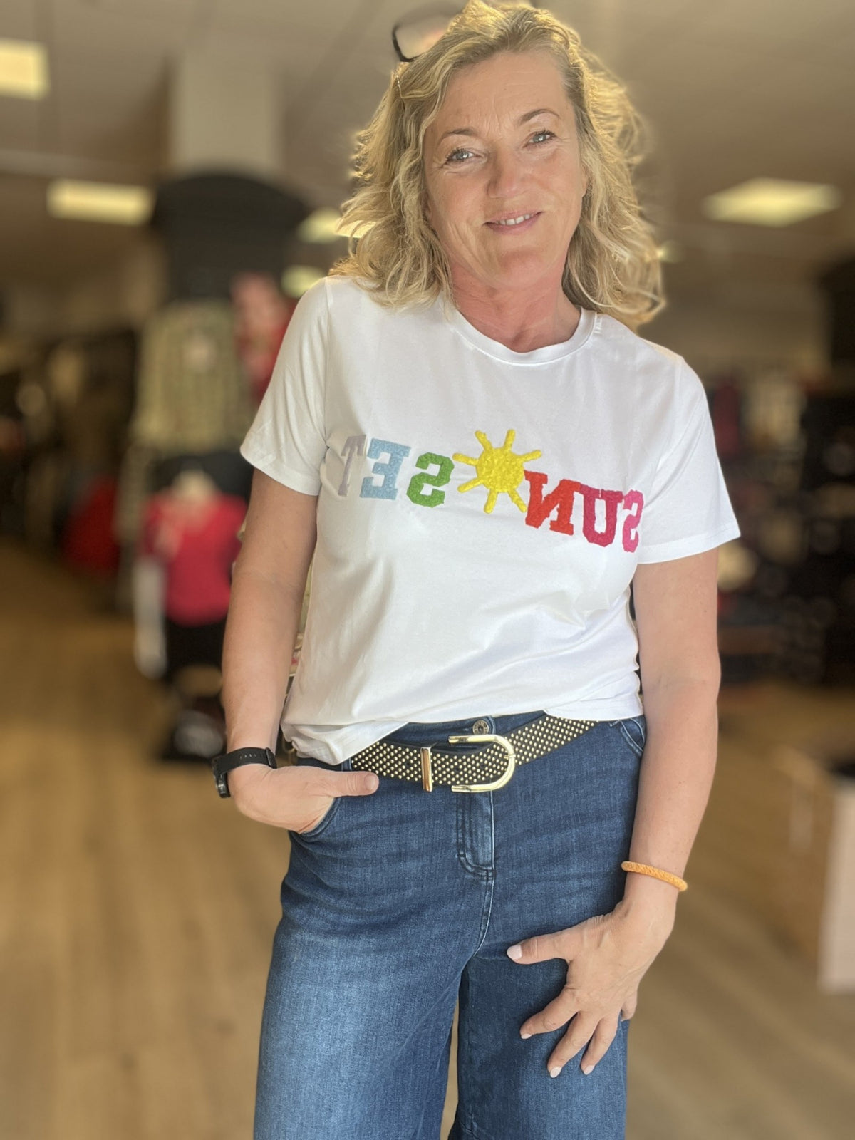 YOU AND ME SUNSET T-SHIRT – Hvit