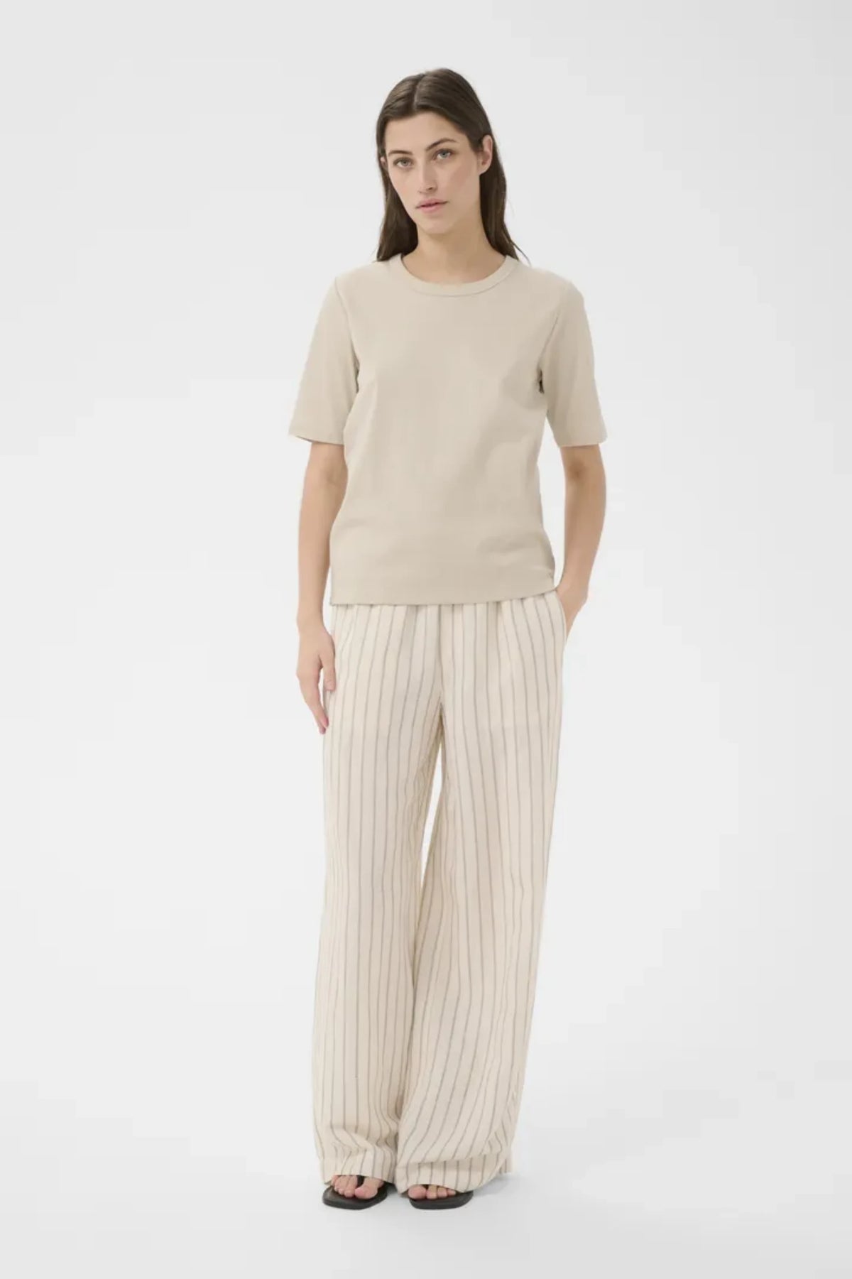 RATANA T SHIRT BEIGE – Beige