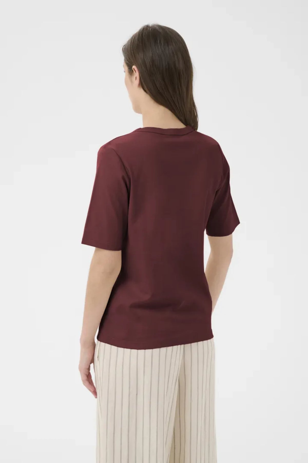 RATANA T SHIRT BURNT RUSSET – Burgunder