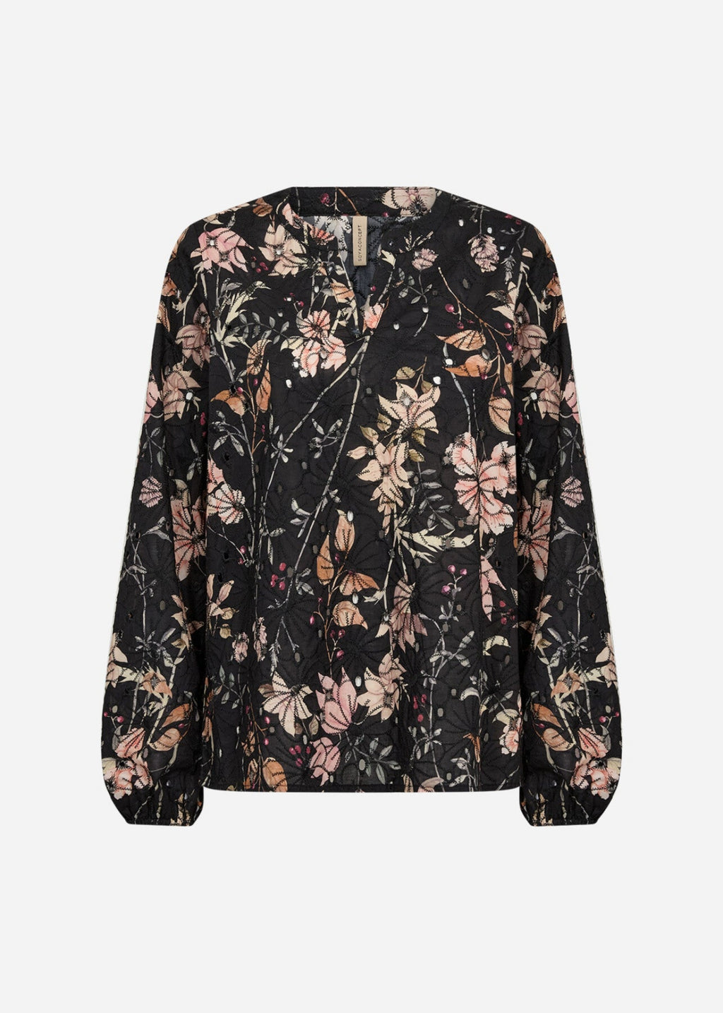 GEDDI 2 BLUSE ENGELSK BLONDE – Svart