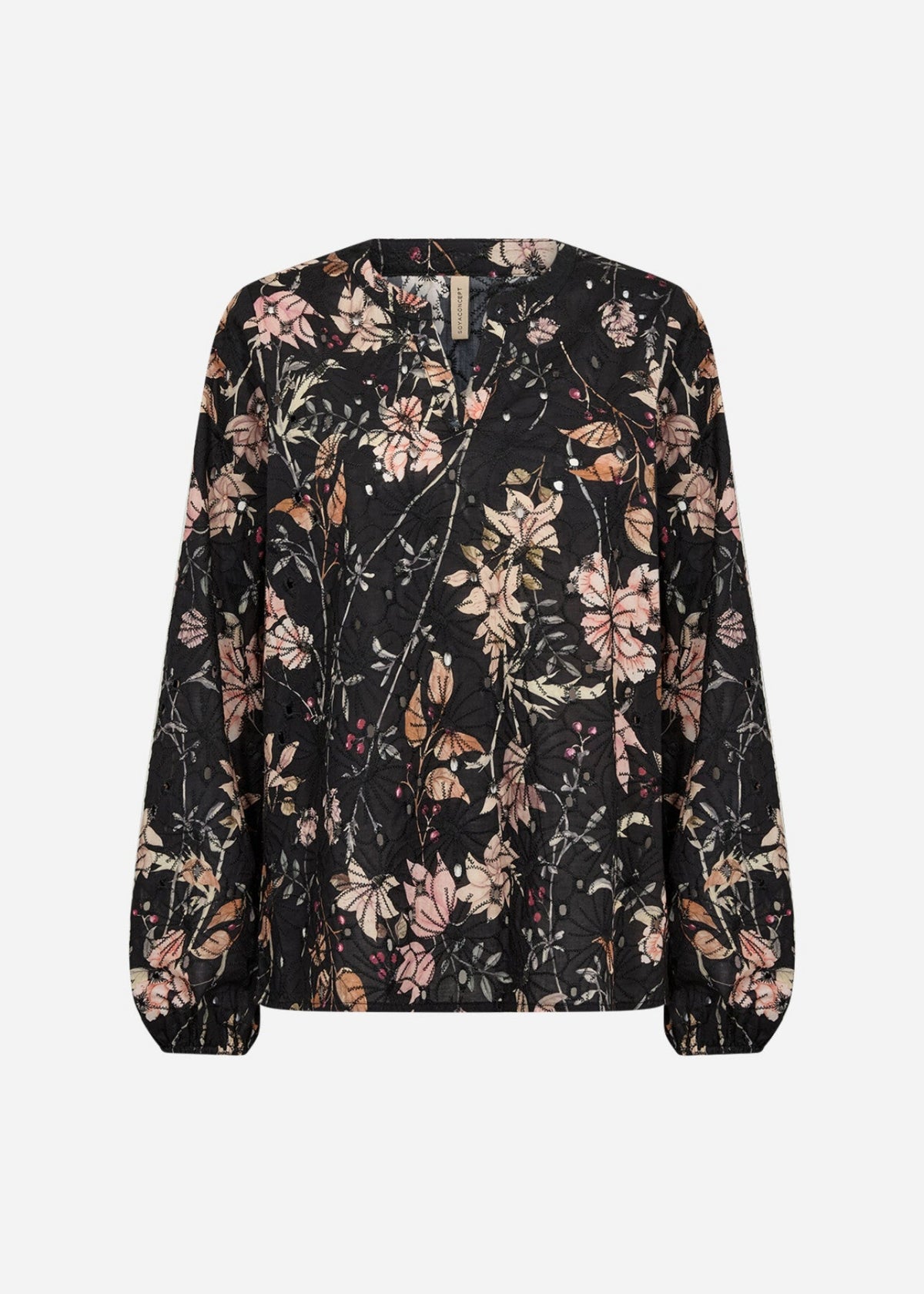 GEDDI 2 BLUSE ENGELSK BLONDE – Svart