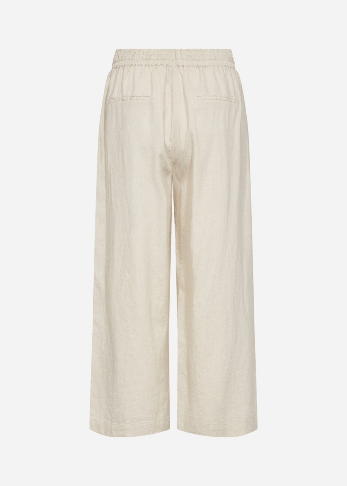 INA 12-C LIN BUKSE CROPT – Beige