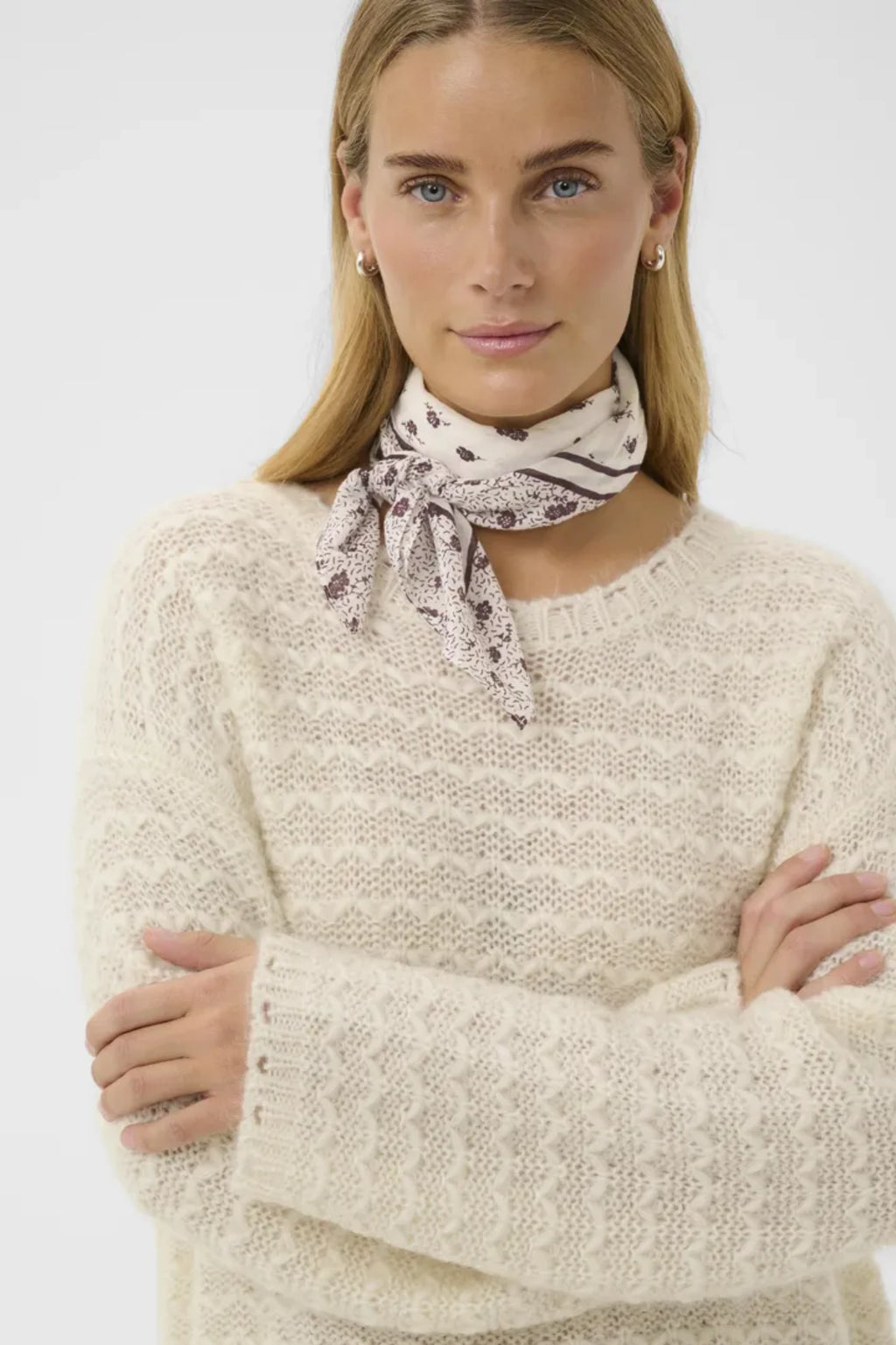 PHI SCARF BOMULLSKJERF – Blå