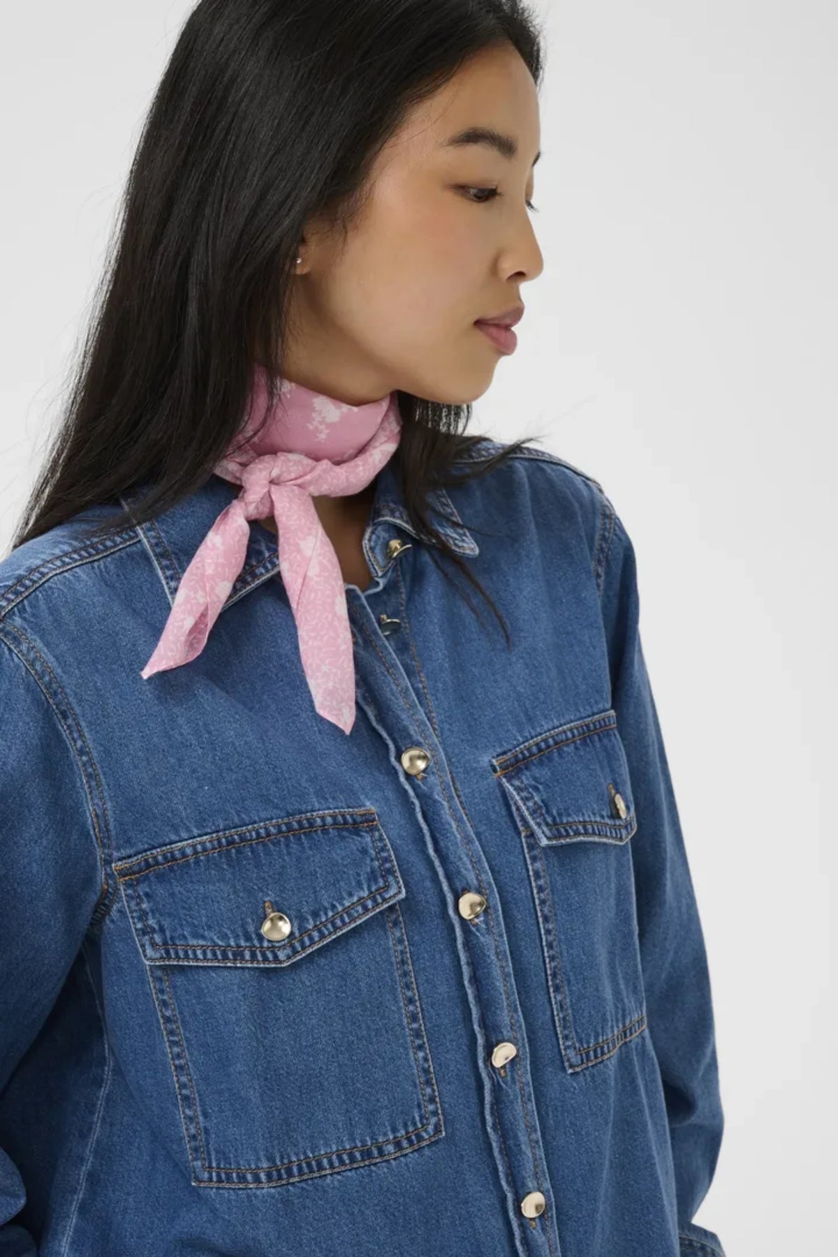 PHI SCARF BOMULLSKJERF – Rosa