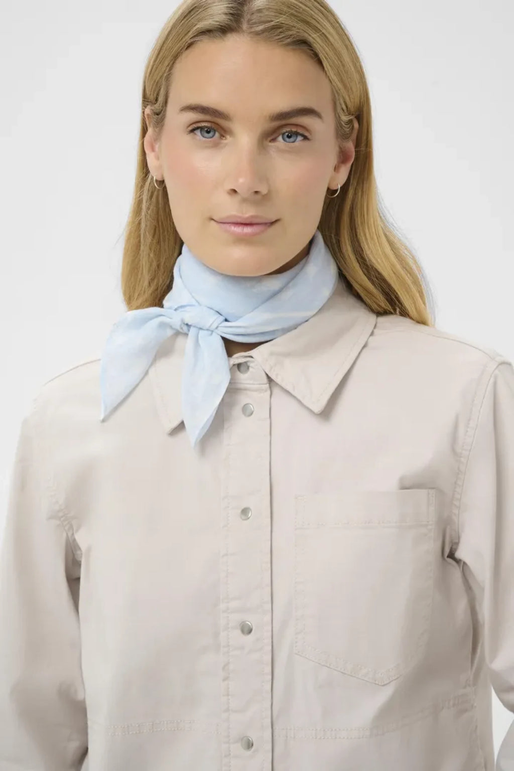 PHI SCARF BOMULLSKJERF – Blå