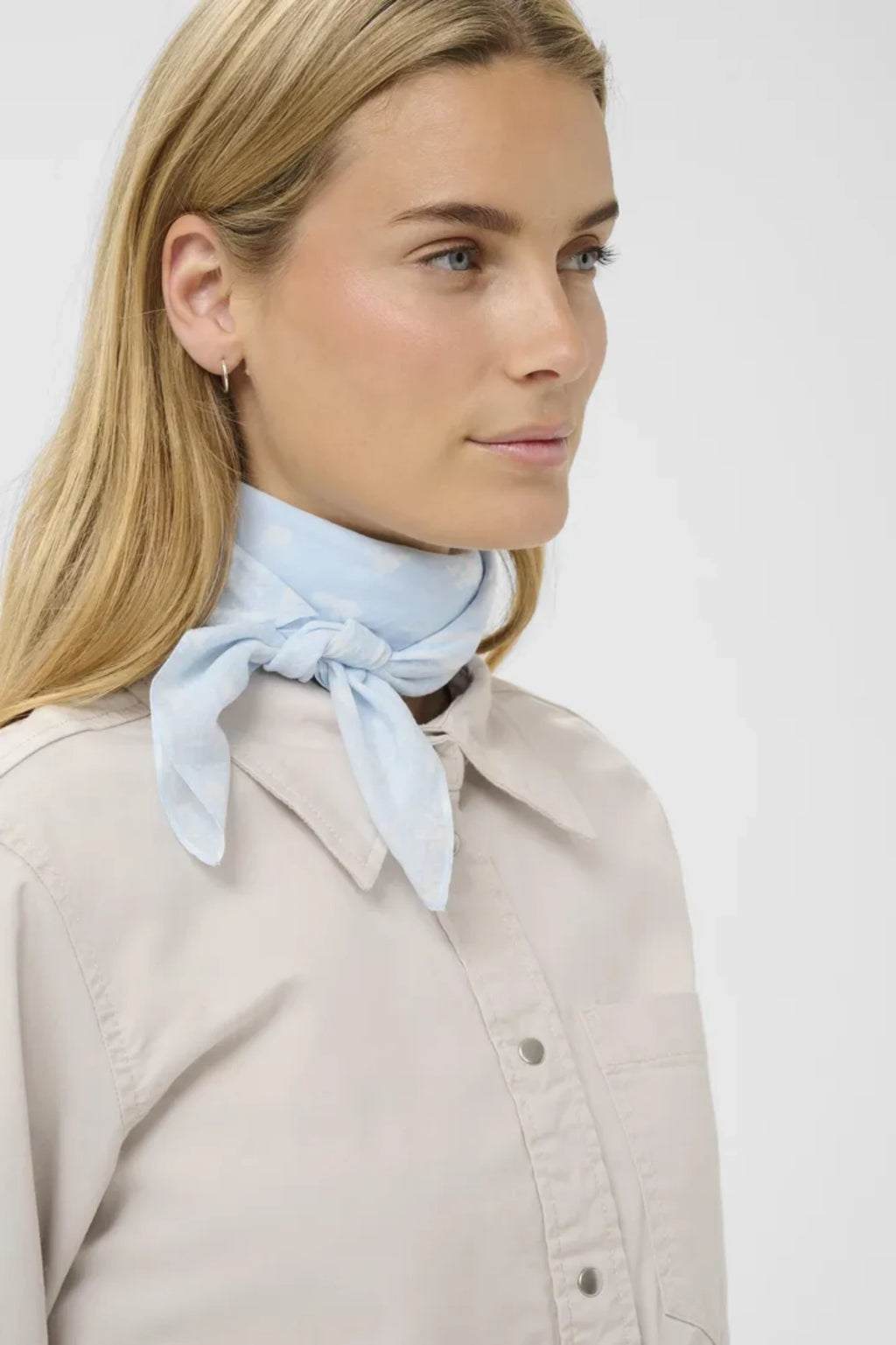PHI SCARF BOMULLSKJERF – Blå