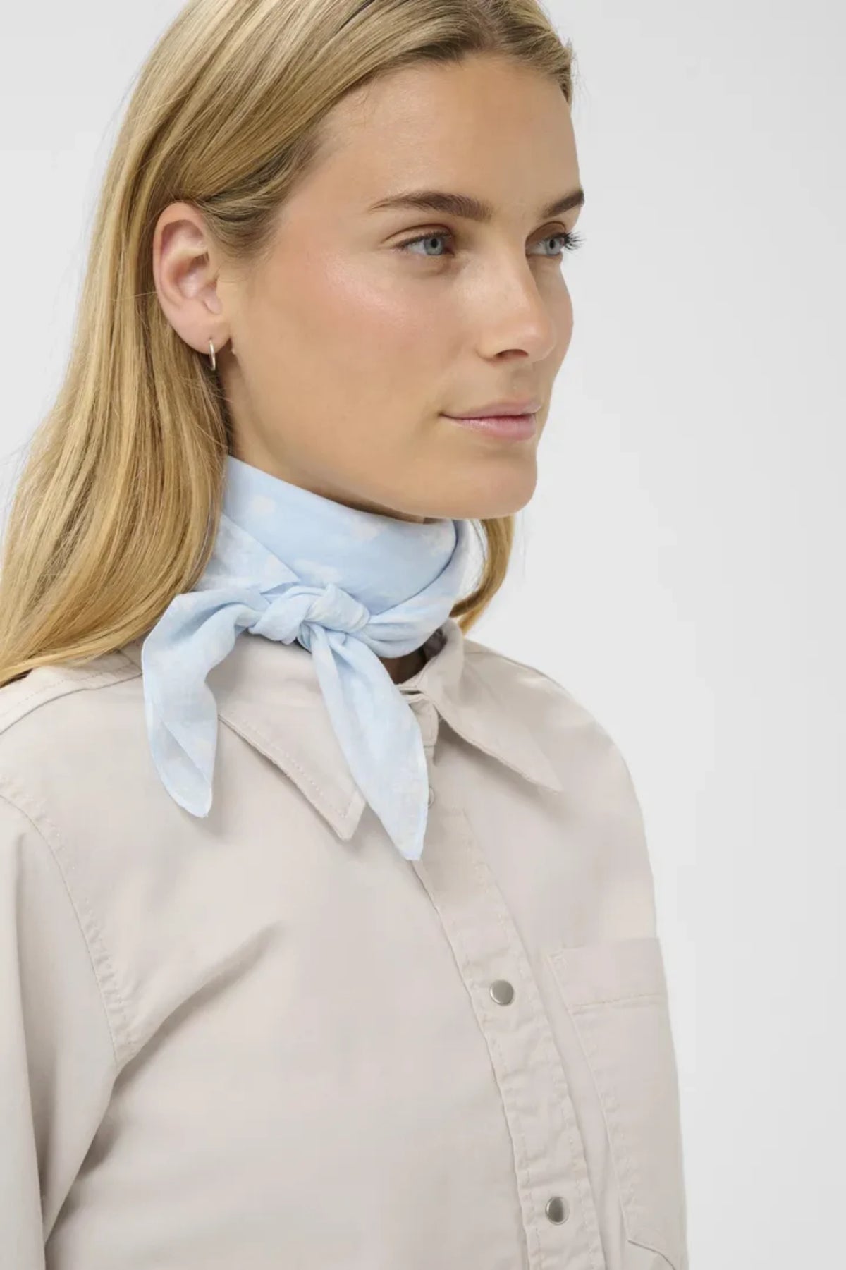 PHI SCARF BOMULLSKJERF – Blå