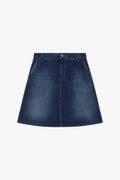 A SHAOE SHORT SKIRT OLSO – Blå