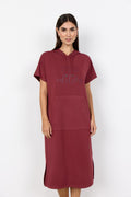 BANU DRESS HOODIE – Burgunder
