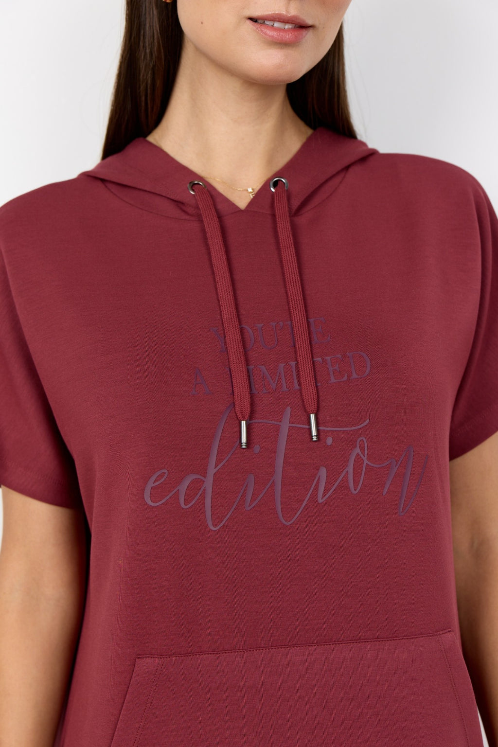 BANU DRESS HOODIE – Burgunder