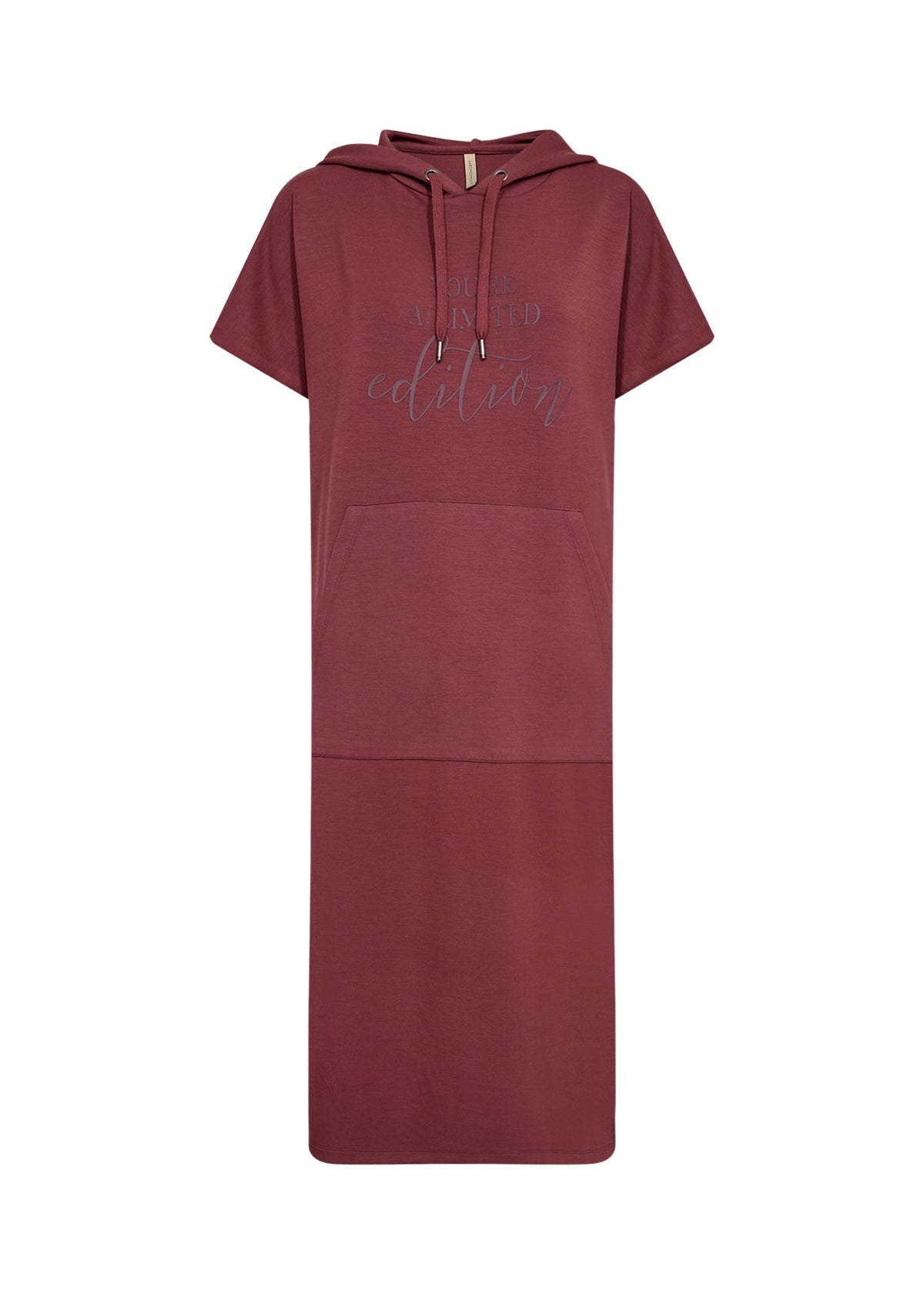 BANU DRESS HOODIE – Burgunder