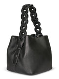 DETALIED LEATHER BAG VESKE – Svart