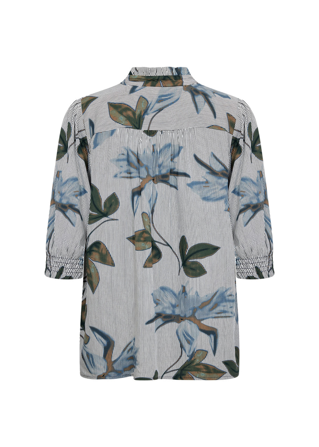 GINA 1 BLOUSE BLUSE SS – Blå