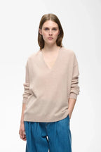 TALLY MONIKA V-NECK – Beige