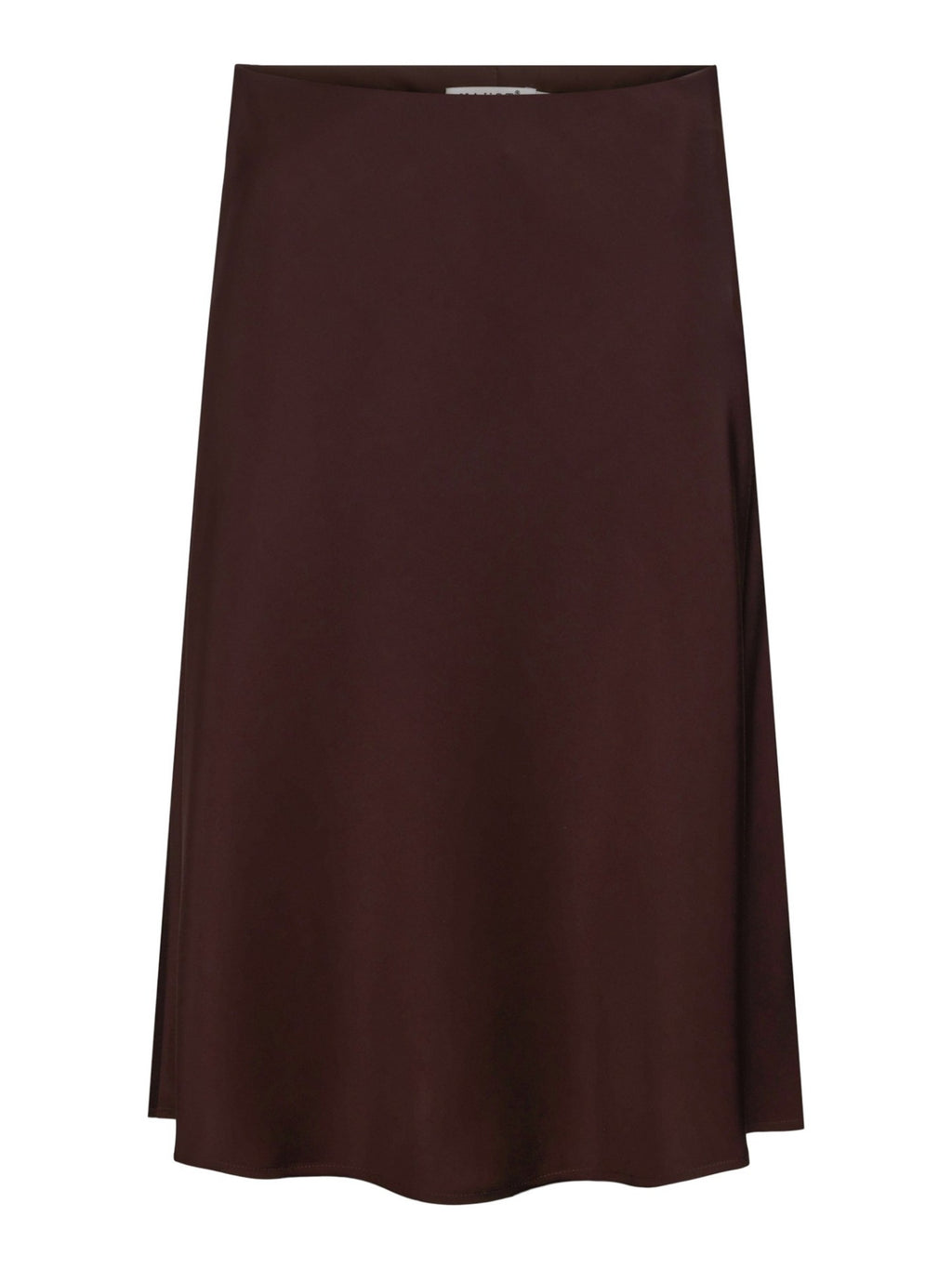 SATIN SKIRT – Brun