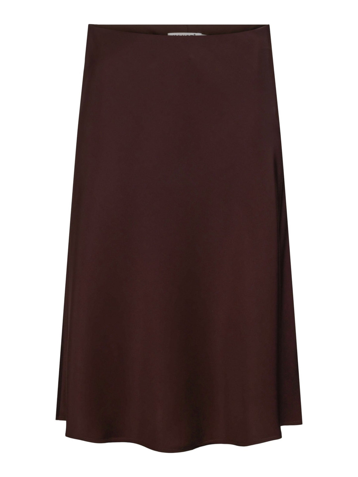 SATIN SKIRT – Brun