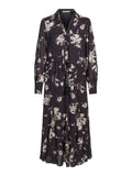 LONG DRESS WITH WIDE SKIRT – Hvit