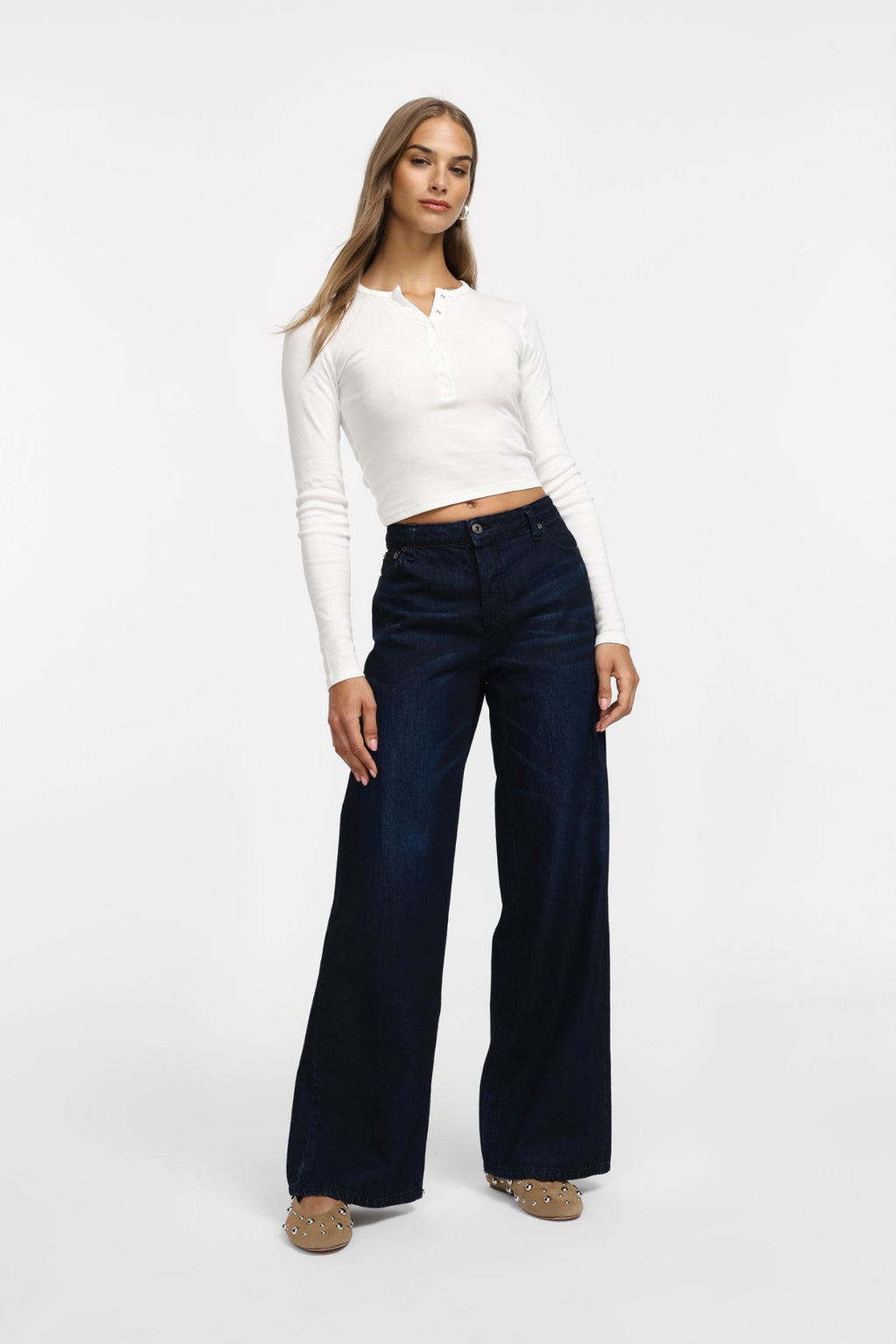 ANNE ORIGINAL DENIM ZIP – Blå
